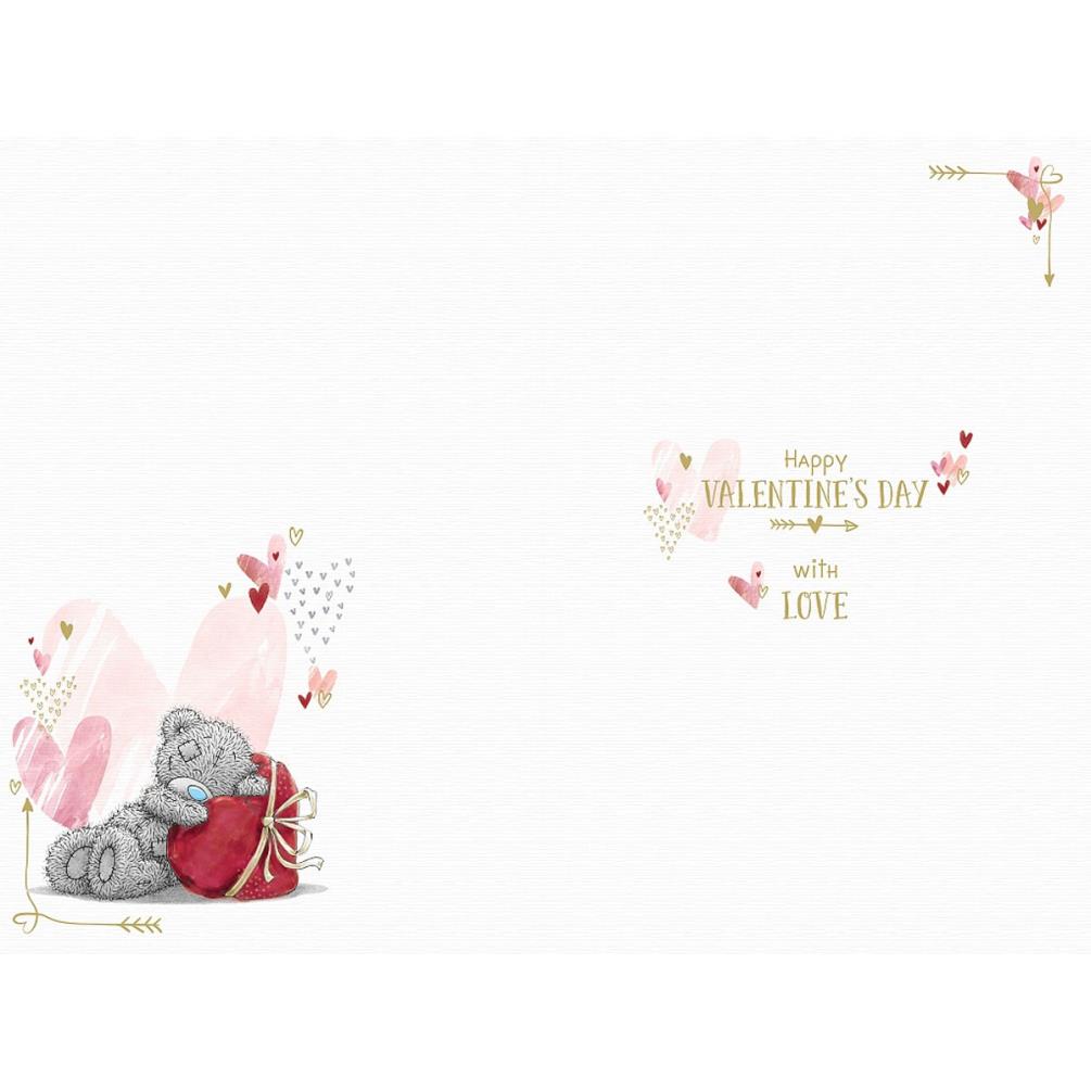 I Give You My Heart Me to You Bear Valentine's Day Card Extra Image 1
